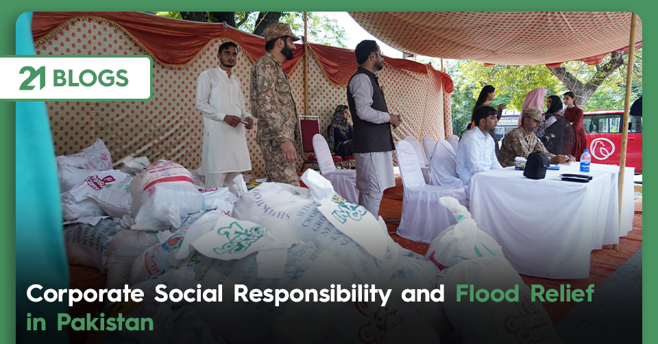 csr and flood relief in pakistan